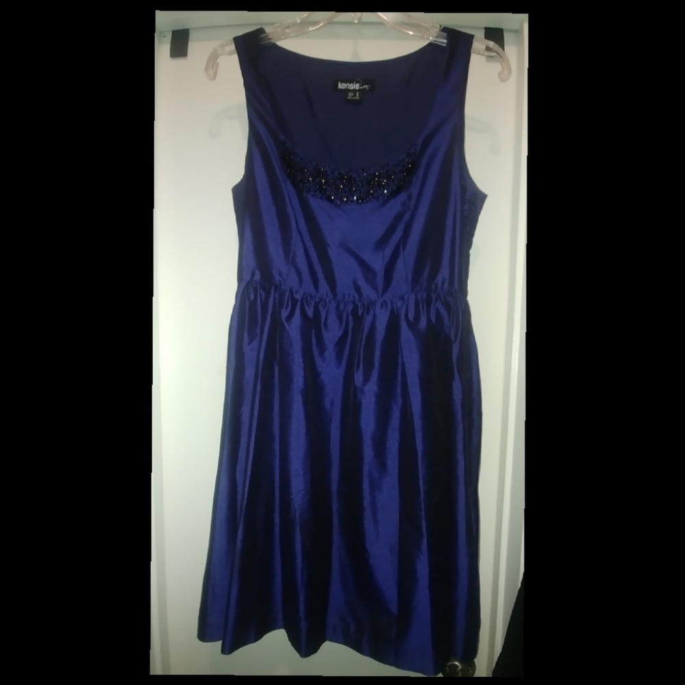 Gorgeous blue holiday dress!